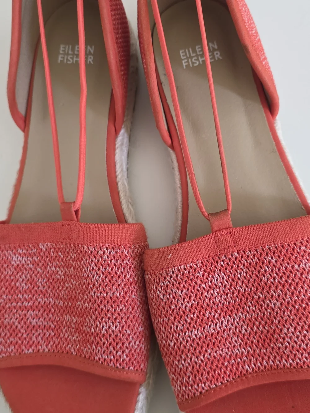 Eileen Fisher Coral Knit Espadrille Sandals